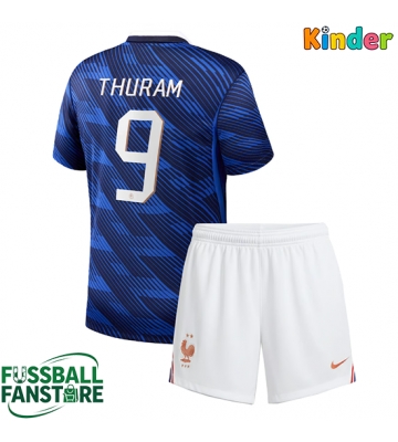 Frankreich Marcus Thuram #9 Replik Heimtrikot Kinder WM 2026 Kurzarm (+ Kurze Hosen)